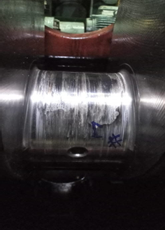 Damaged crank pin of Daihatsu Engine 5DK-20