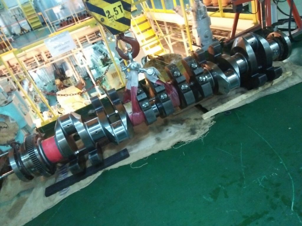 Crankshaft of Wartsila Diesel Engine