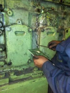 Repair of Engine Block of Yanmar Engine on Vessel