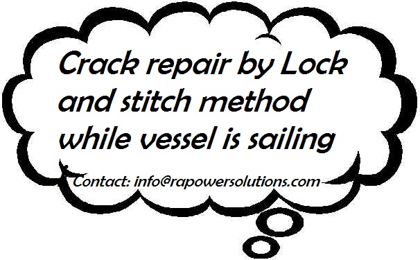 Crack Repair by Lock and Stitch Method