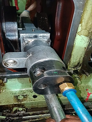 Machining of crankshaft of Daihatsu DC-17